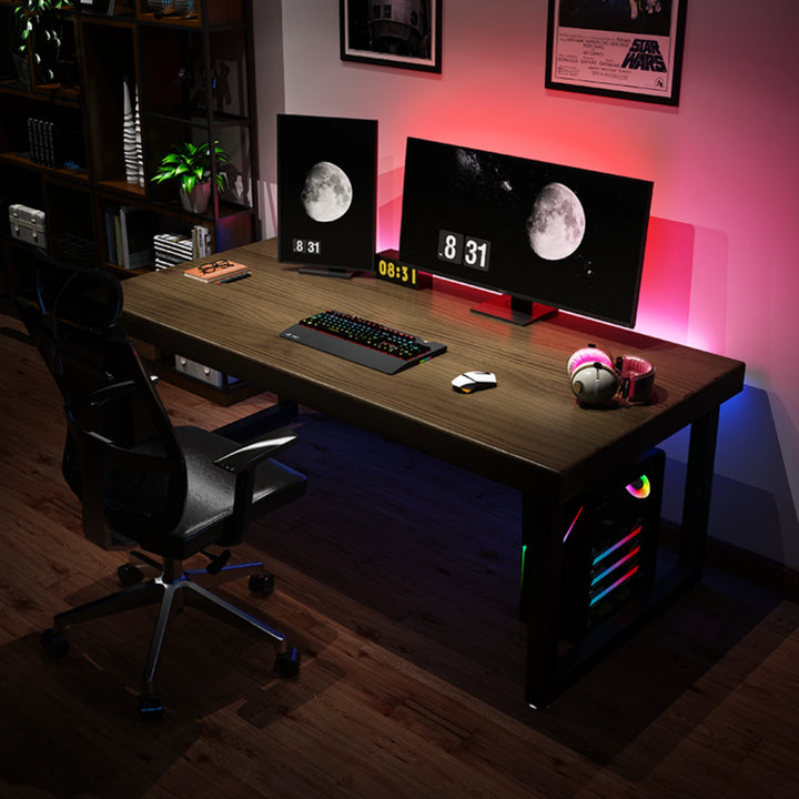 Vintage Wooden Office Desk Computer Table with Drawer
