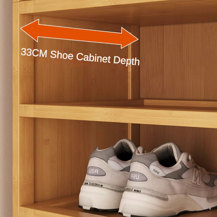 Entryway Narrow 12-Tier Shoe Storage Cabinet for Small Spaces