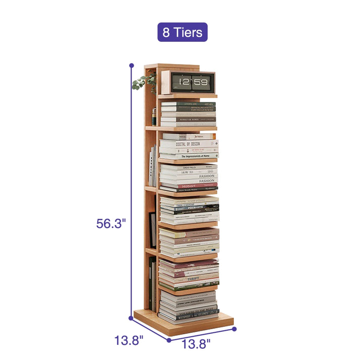 Modern Vertical Invisible Bookshelf Closed Back Bookcase