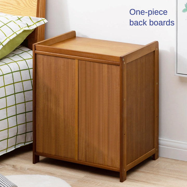 Simple Nightstand with 3 Drawers Solid Storage Cabinet