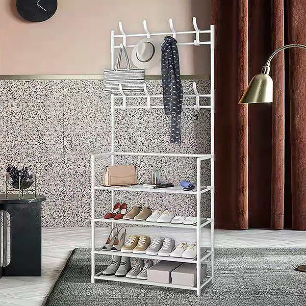 Clothes and Shoe Organizer Rack for Entryway