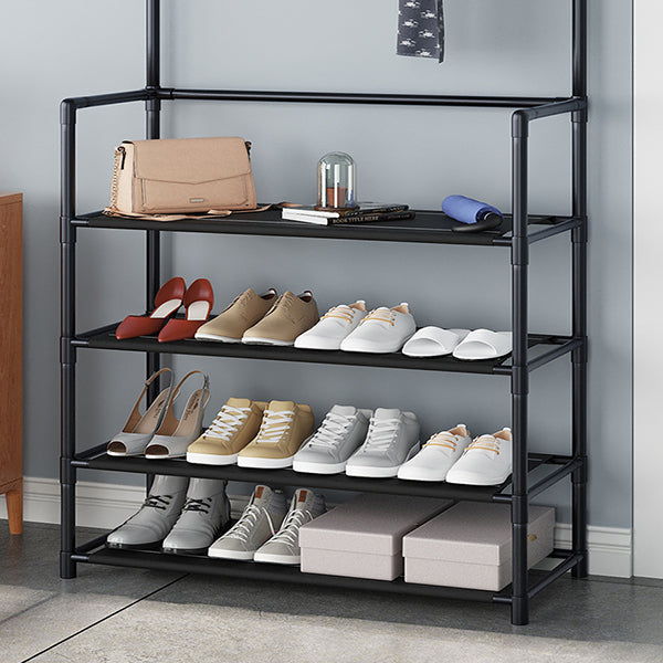 Clothes and Shoe Organizer Rack for Entryway