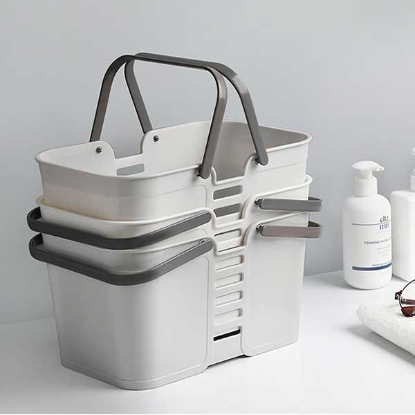 Plastic Laundry Basket Organizer for Bathroom