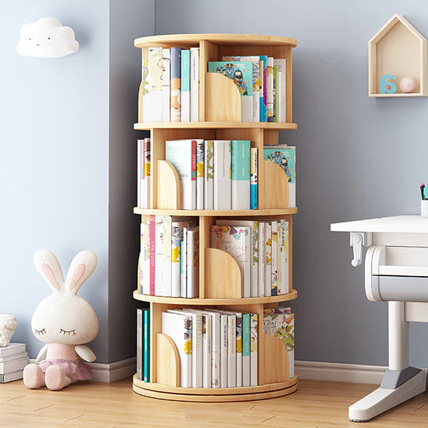 Rotating Bookshelf 360 Degree Revolving Bookcase