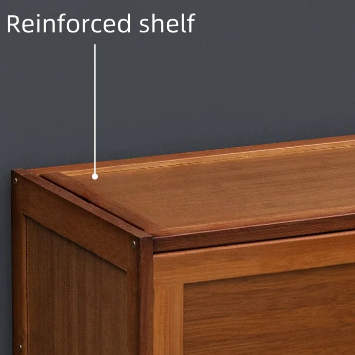 Multi-Tier Shoe Storage Cabinet Entryway Flipping Shoe Rack