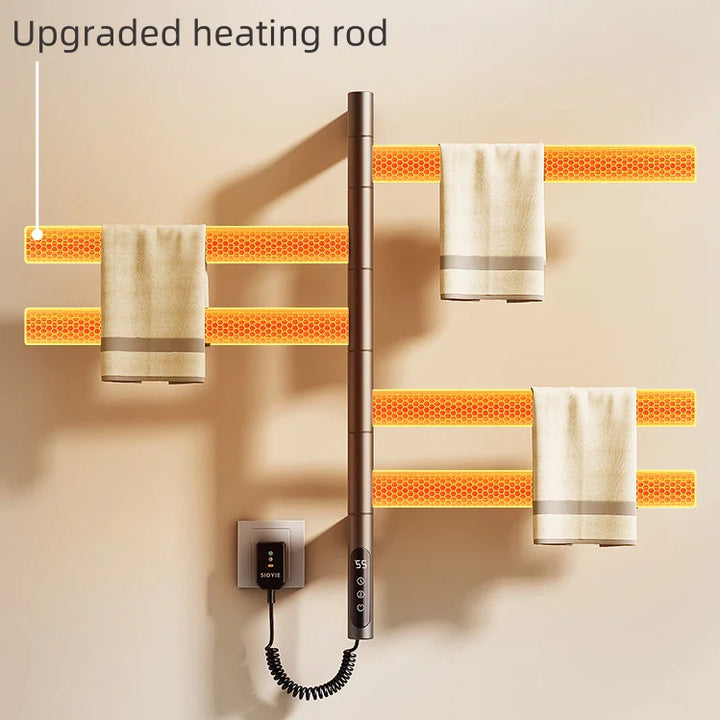 Modern Bathroom Towel Warmer Simple Heated Towel Holder