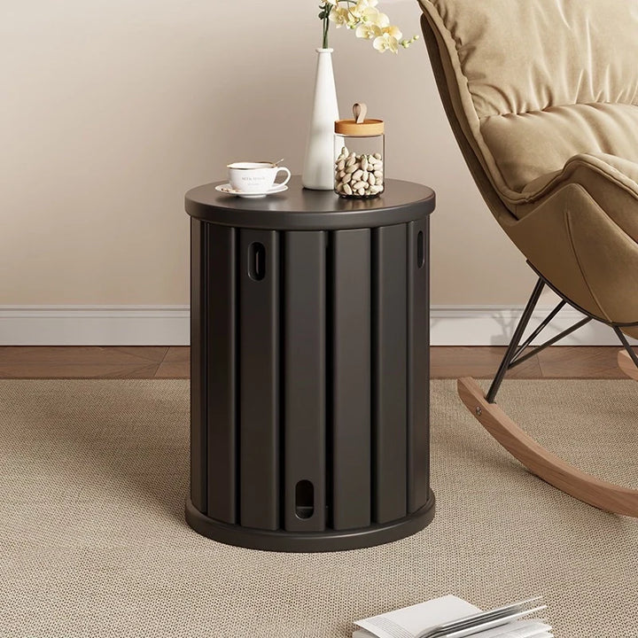 Solid Wood Round Stackable Stool Combination Side Table