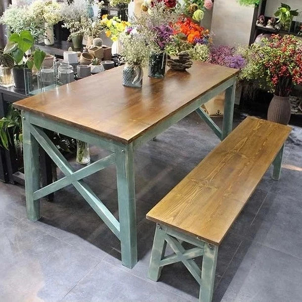 Rustic Shop Tables Rustic X Farmhouse Desk Vintage Table – Zwob