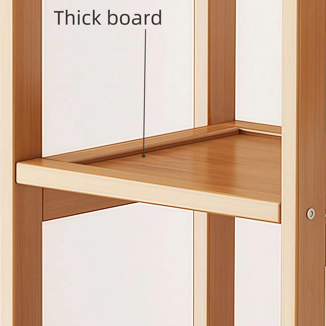 Solid Closet Storage Rack Freestanding Coat Rack Organizer
