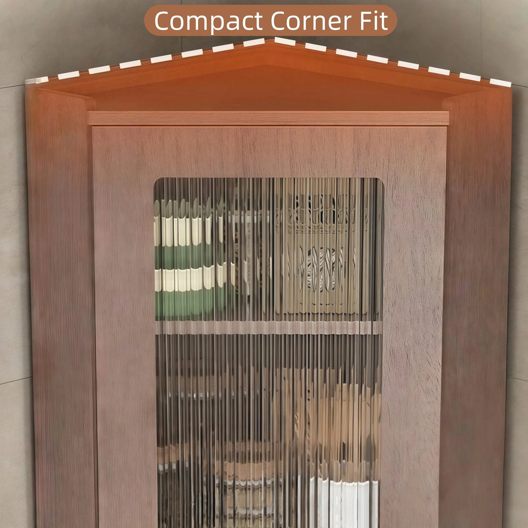 Simple Wall Mounted Corner Cabinet Kitchen Storage Organizer