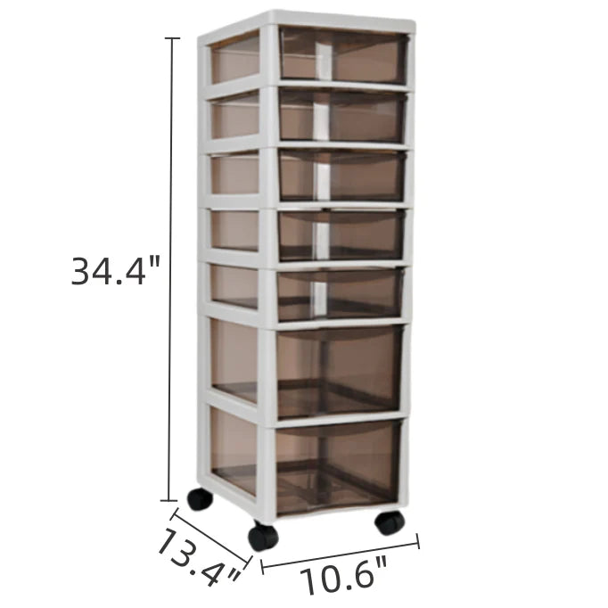Multi-Drawer Beauty Salon Cart for Cosmetics and Nail Supplies