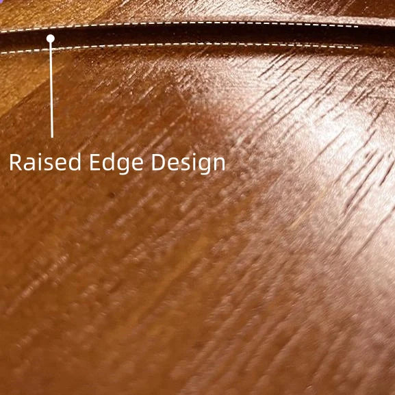 Solid Wood 2-Shelf Round Side Table Square Sofa Table