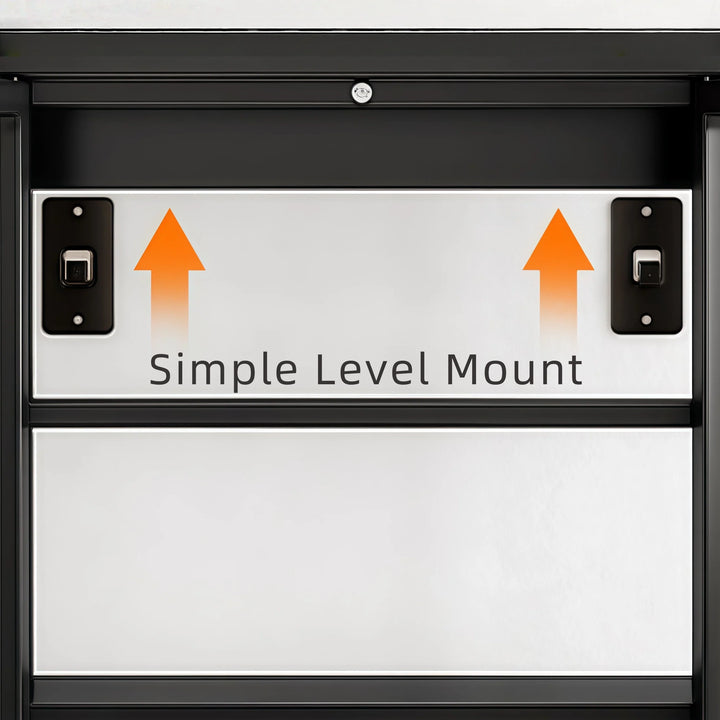 Modern Wall Mounted Spice Cabinet with Adjustable Shelves