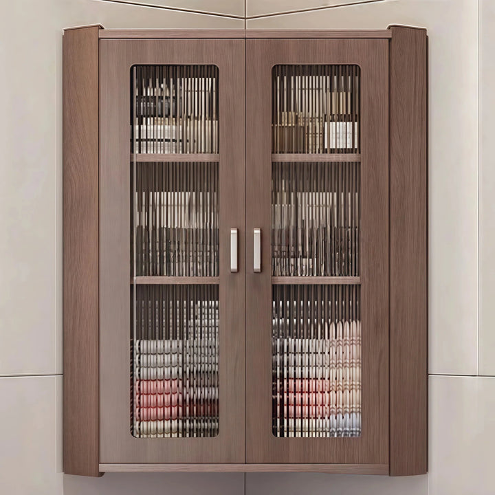 Simple Wall Mounted Corner Cabinet Kitchen Storage Organizer