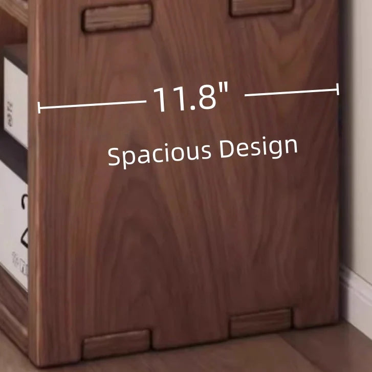 Freestanding Solid Wood Bookcase Simple Box Storage Cabinet