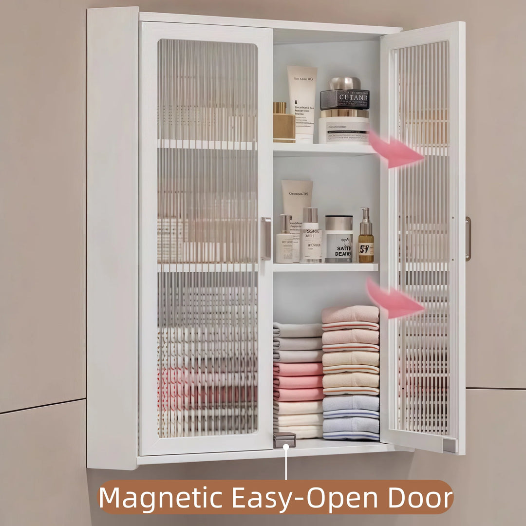 Modern Wall Mounted Corner Storage Cabinet Organizer for Bathroom