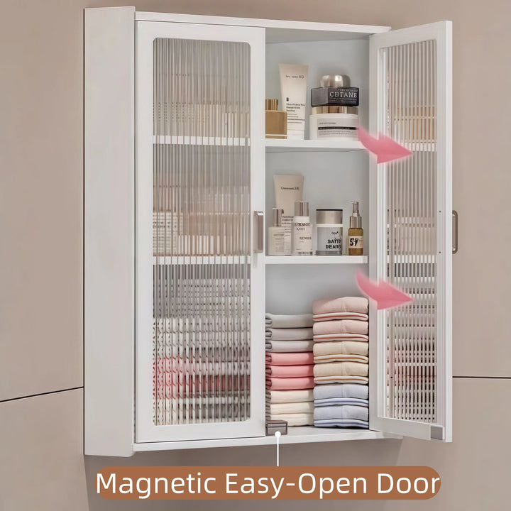 Modern Wall Mounted Corner Storage Cabinet Organizer for Bathroom