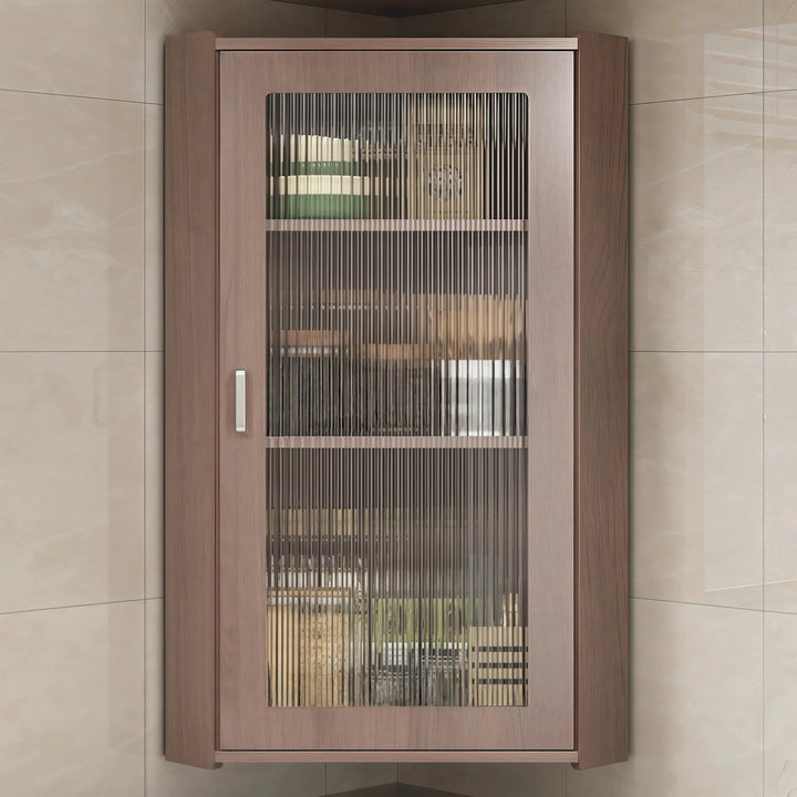Simple Wall Mounted Corner Cabinet Kitchen Storage Organizer