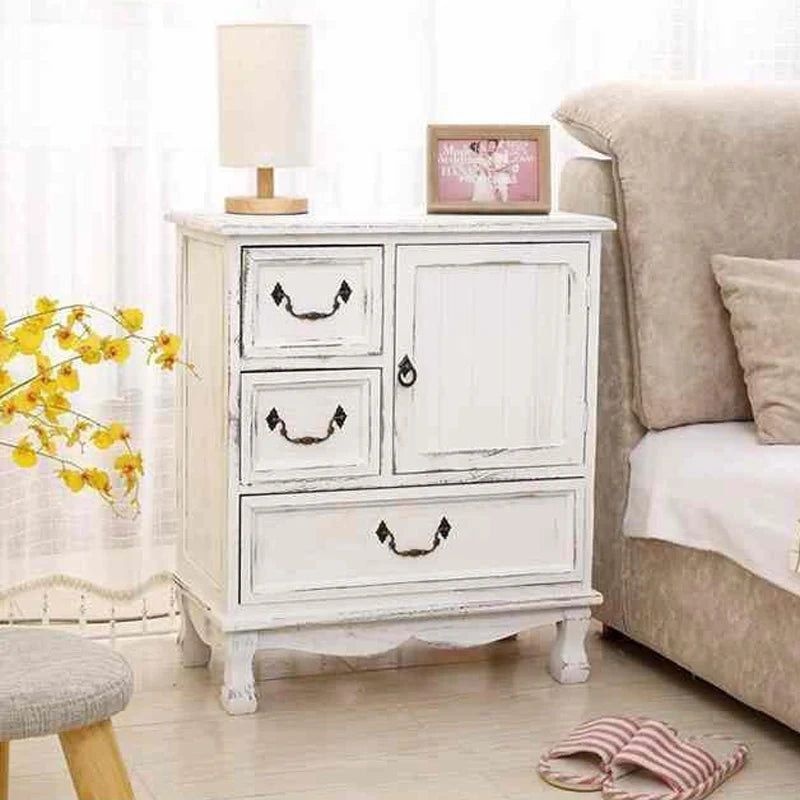 Vintage Rustic Storage Sofa Cabinet Nightstand
