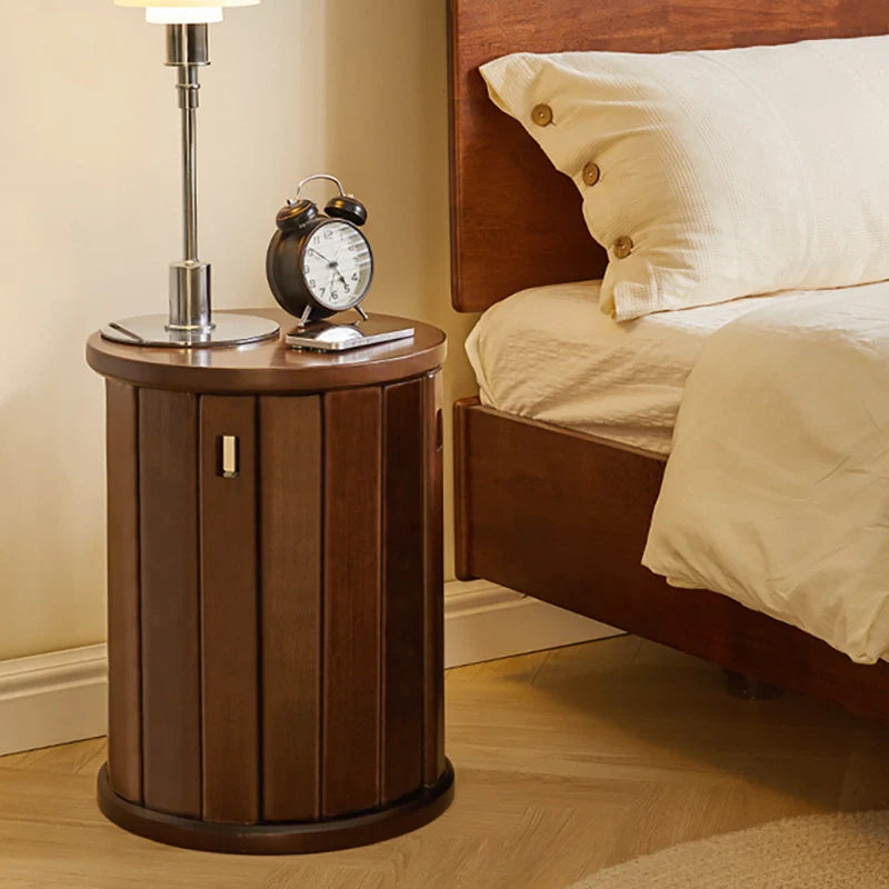 Solid Wood Round Stackable Stool Combination Side Table