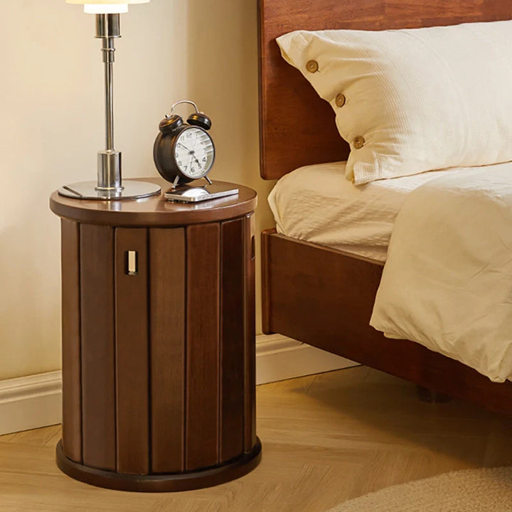 Solid Wood Round Stackable Stool Combination Side Table