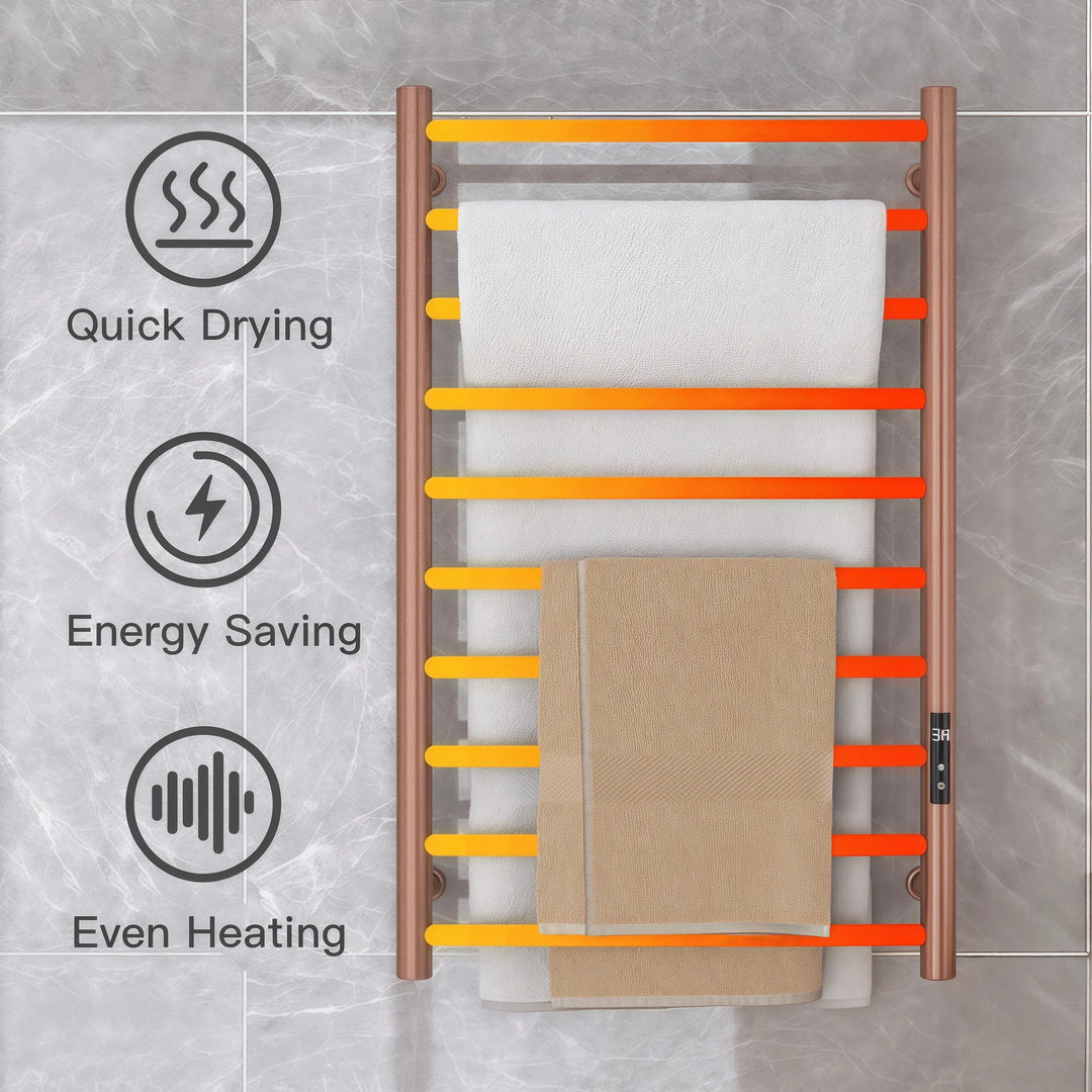 Golden Multi-Tier Towel Warmer Modern Heated Towel Holder