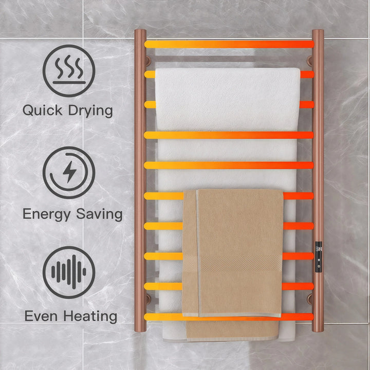 Golden Multi-Tier Towel Warmer Modern Heated Towel Holder