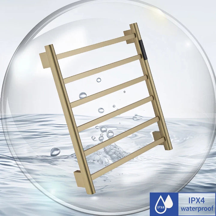 Modern Golden Heated Towel Holder Bathroom Towel Warmer