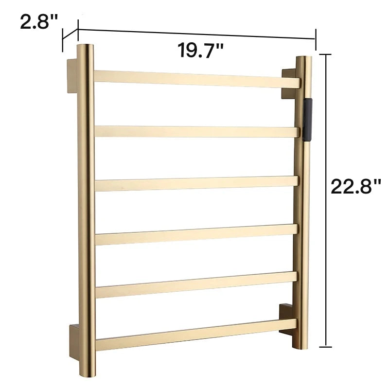 Modern Golden Heated Towel Holder Bathroom Towel Warmer