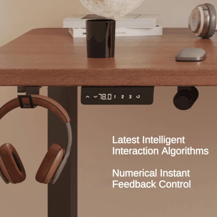 Minimalist Wooden Electric Standing Desk Work Table