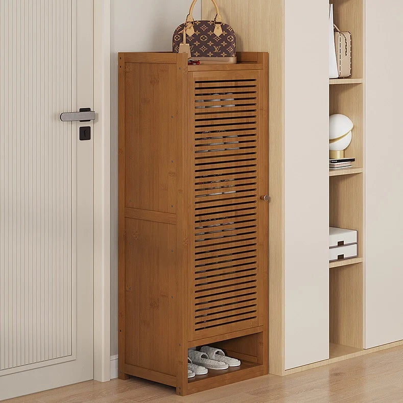 Entryway Tall Shoe Cabinet Freestanding Multi-Tier Shoe Rack