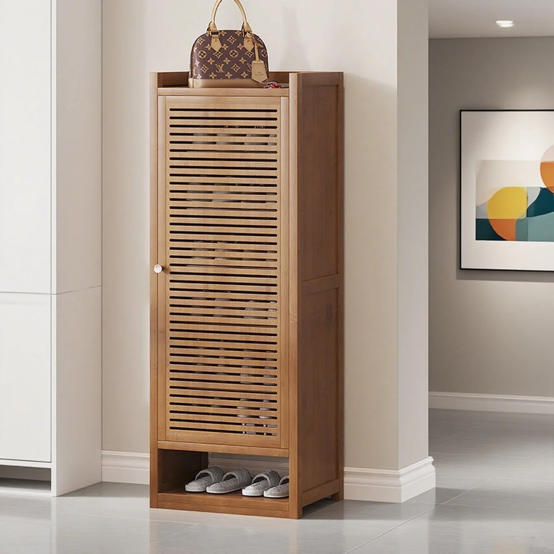 Entryway Tall Shoe Cabinet Freestanding Multi-Tier Shoe Rack