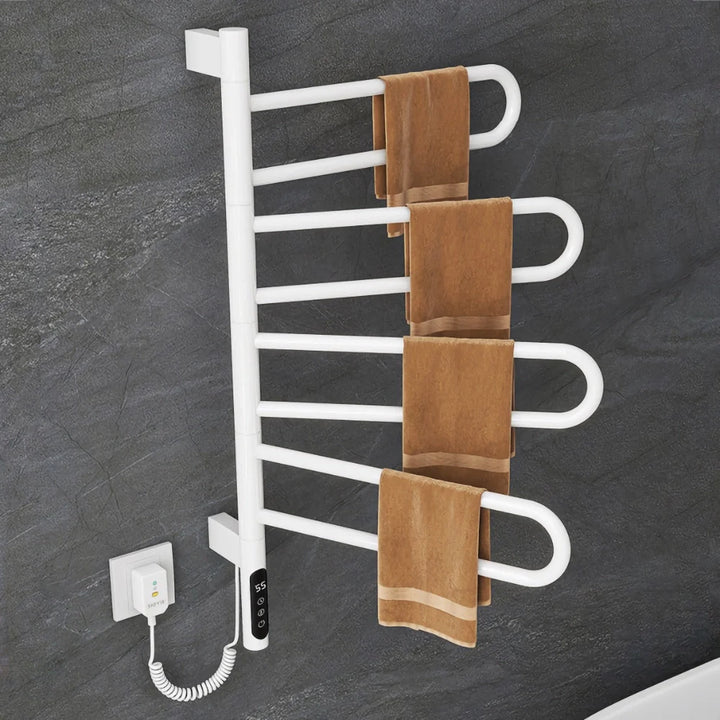 Modern Rotating Towel Warmer Bathroom Heated Towel Holder