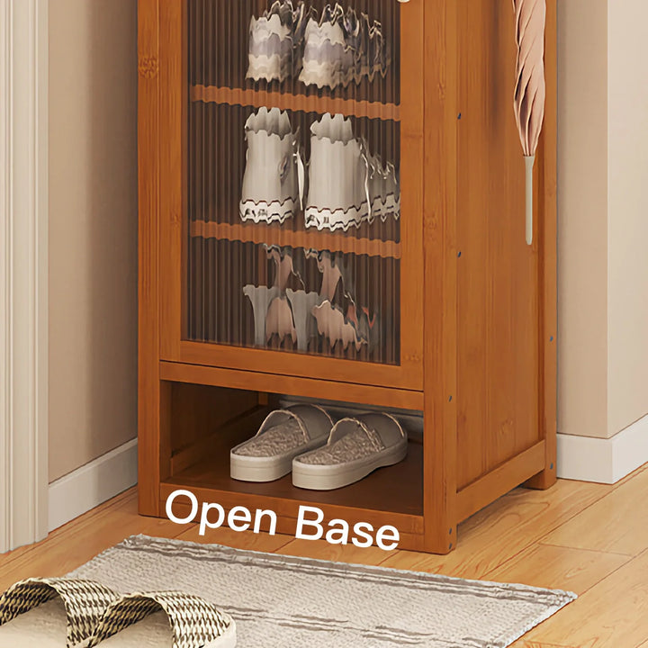 Narrow Multi Tier Shoe Cabinet with Storage Drawer for Entryway