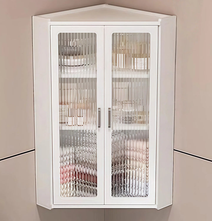 Modern Wall Mounted Corner Storage Cabinet Organizer for Bathroom
