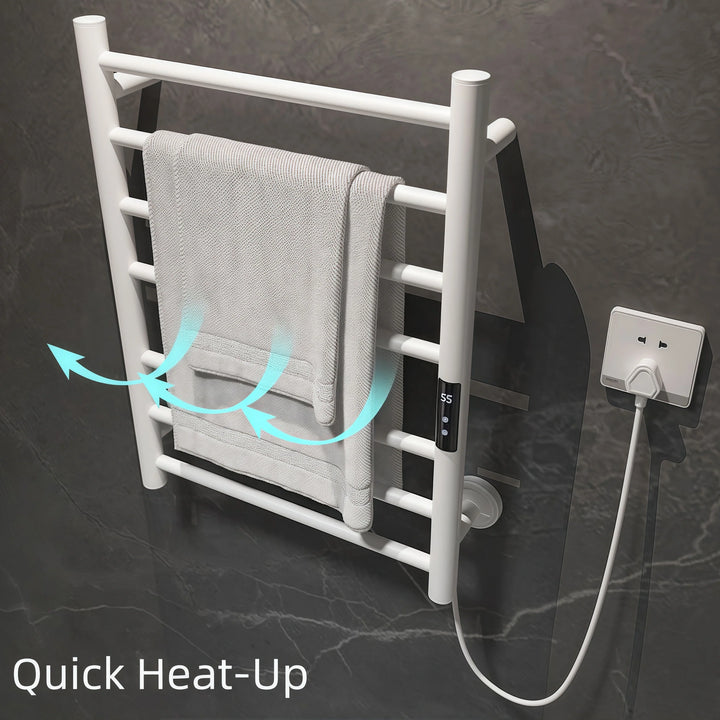 Modern Towel Warmer with Storage Shelf for Bathroom