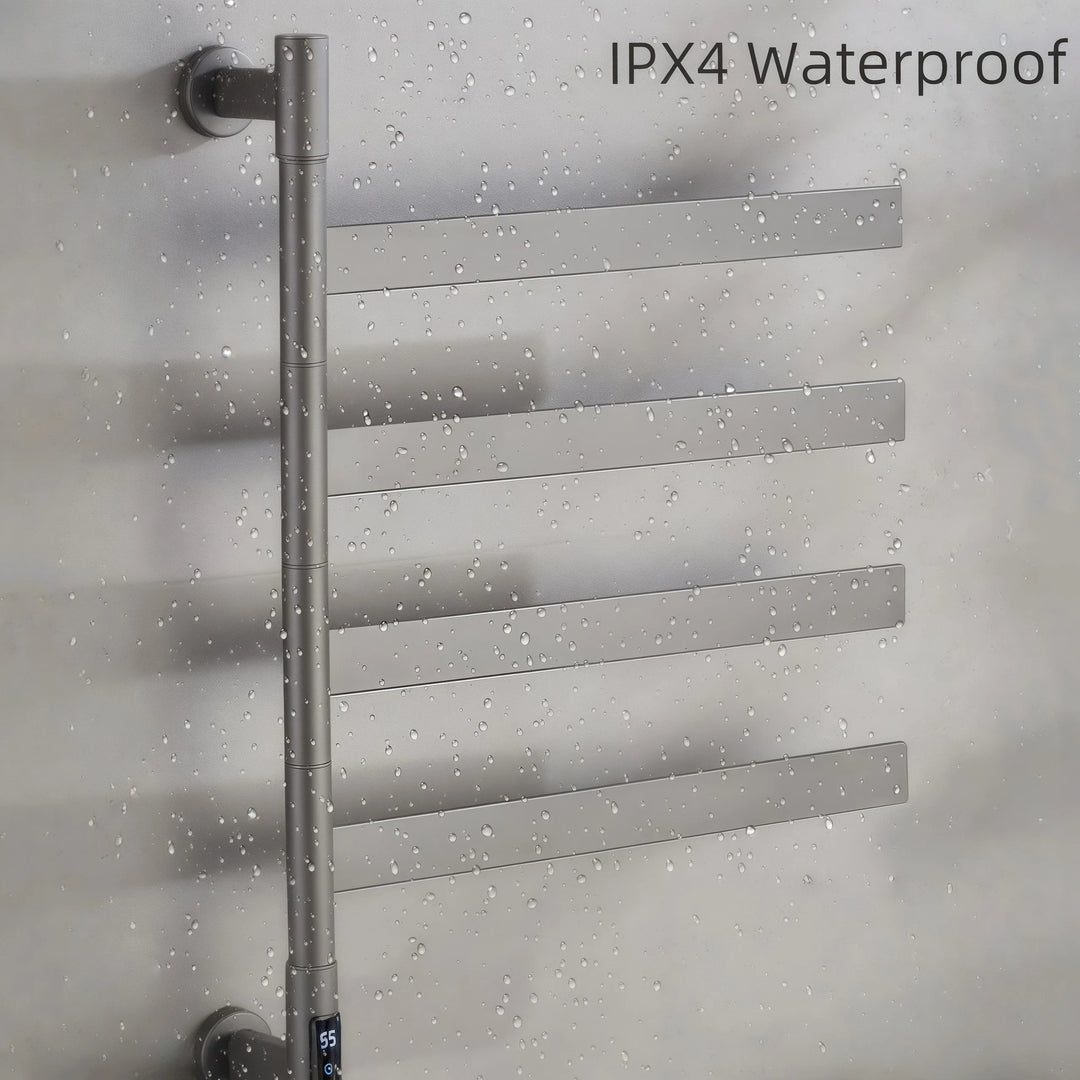 Smart Heated Towel Rack Rotatable Towel Warmer for Bathroom