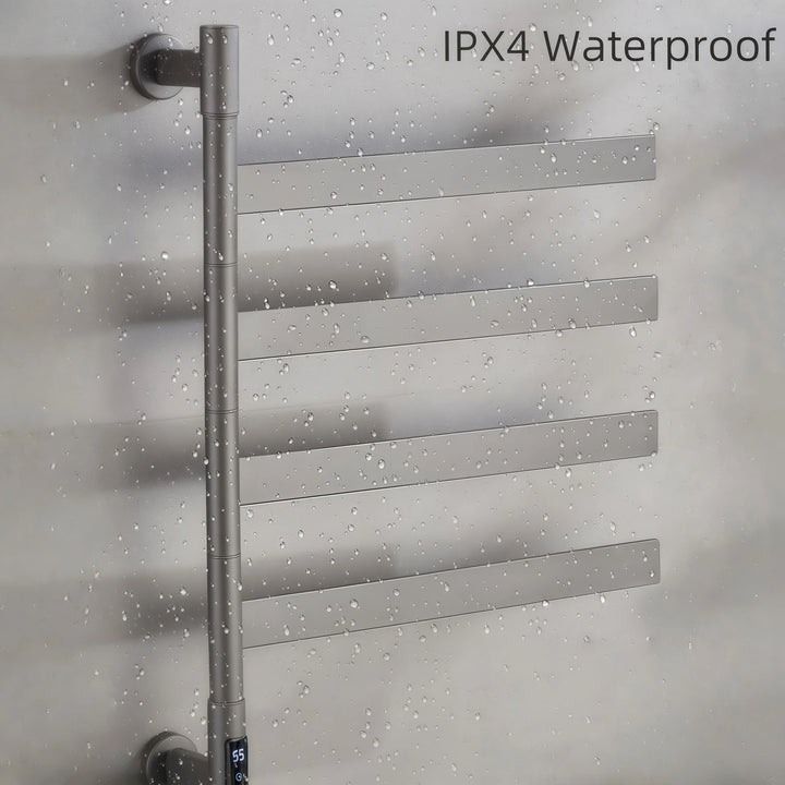 Smart Heated Towel Rack Rotatable Towel Warmer for Bathroom
