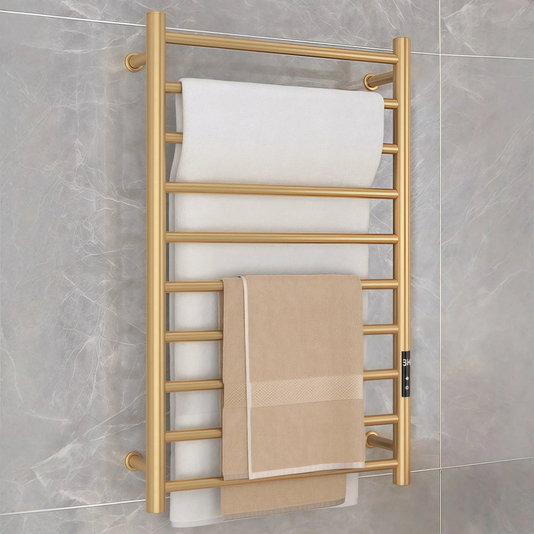 Golden Multi-Tier Towel Warmer Modern Heated Towel Holder