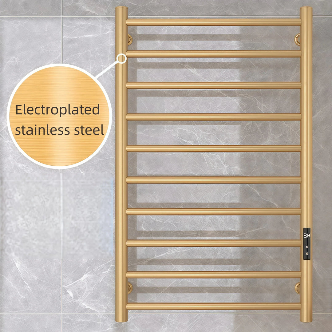 Golden Multi-Tier Towel Warmer Modern Heated Towel Holder