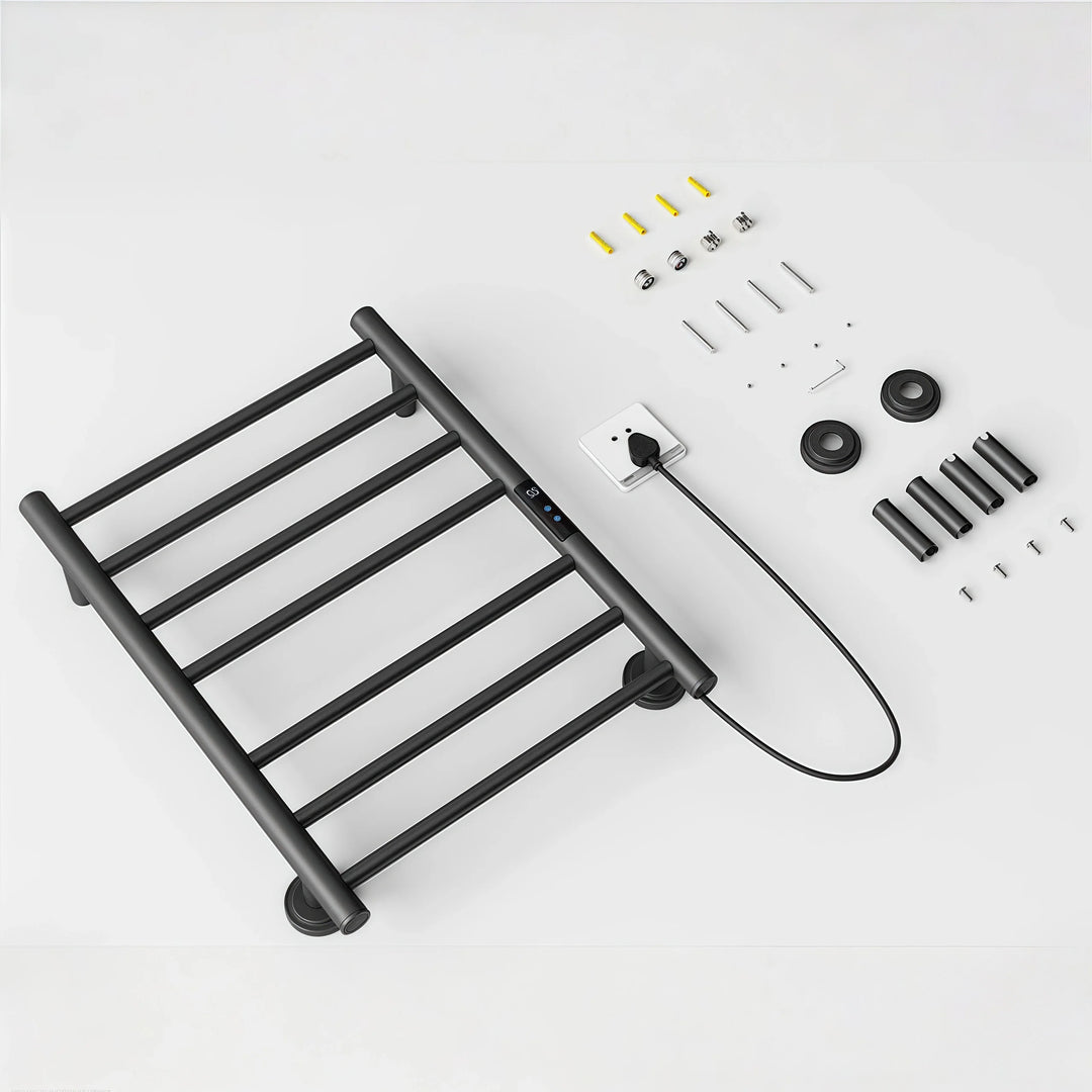 Modern Towel Warmer with Storage Shelf for Bathroom