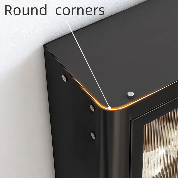 Modern Wall Mounted Spice Cabinet with Adjustable Shelves