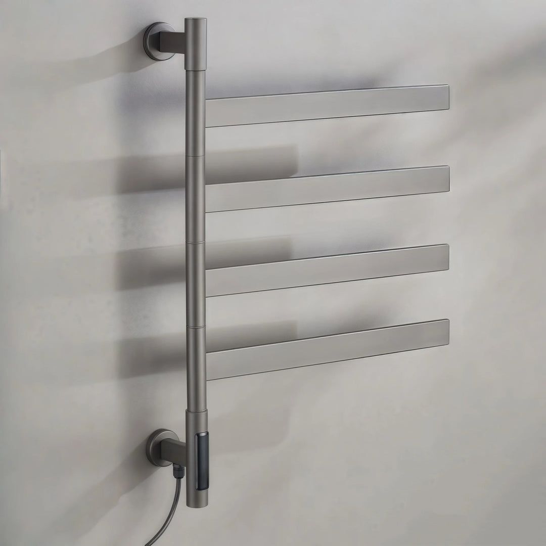 Smart Heated Towel Rack Rotatable Towel Warmer for Bathroom
