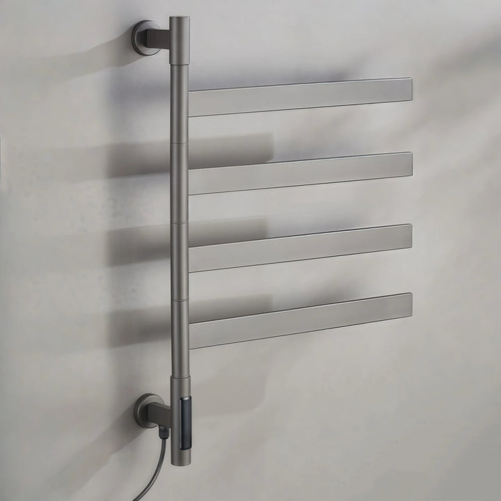 Smart Heated Towel Rack Rotatable Towel Warmer for Bathroom