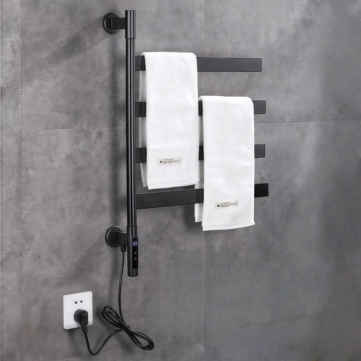 Smart Heated Towel Rack Rotatable Towel Warmer for Bathroom
