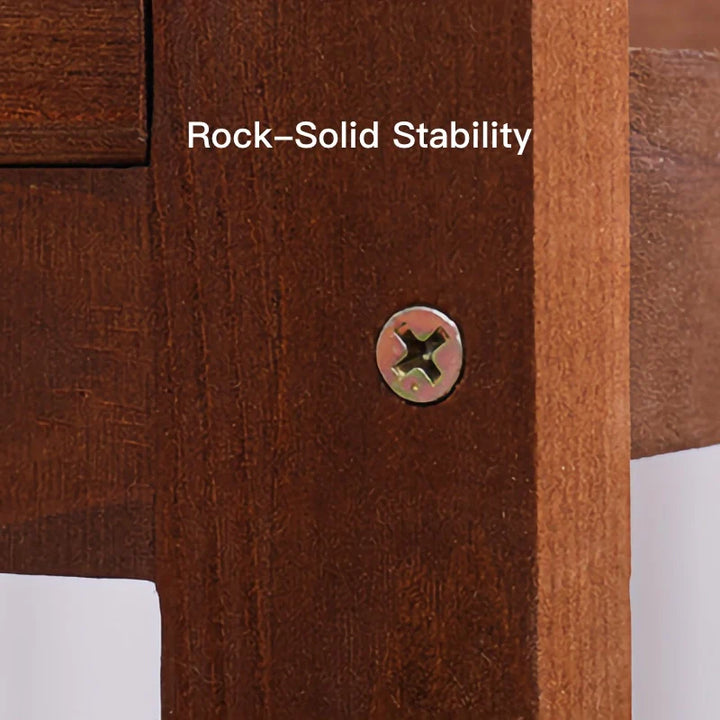 Solid Wood Fruit and Vegetable Storage Rack Organizer for Kitchen