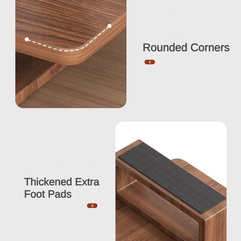 Wooden Monitor Stand Riser Organizer for Desk – Zwob