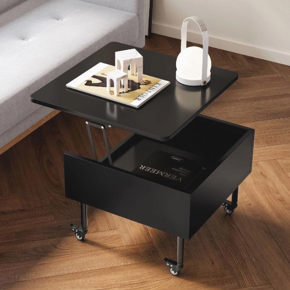 Wooden Smooth Lift Top Sofa Table with Large Storage Space