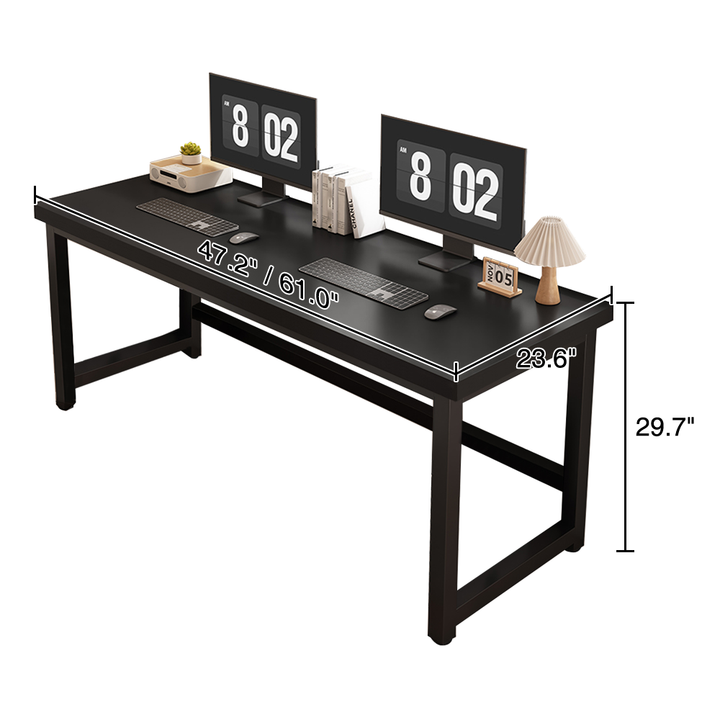 Black Wooden Office Desk Simple Computer Table
