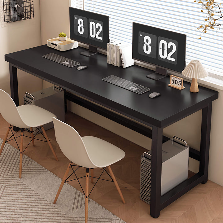 Black Wooden Office Desk Simple Computer Table